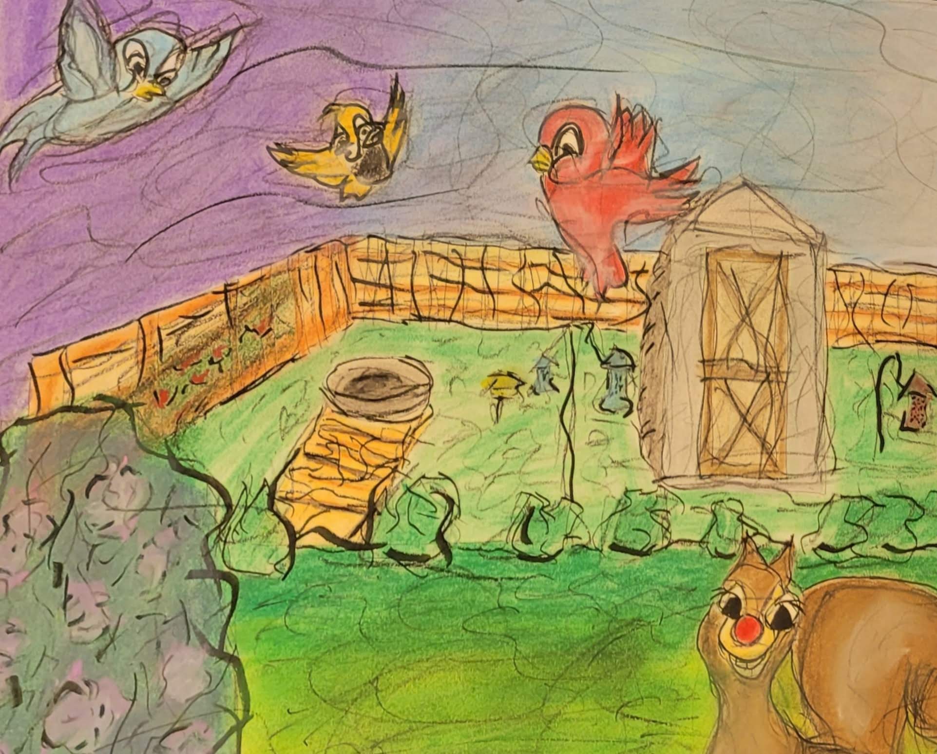 Surreal artwork blending fantasy and natural elements